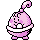 Happiny shiny sprite in Polished Crystal