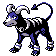 Houndoom shiny sprite in Polished Crystal
