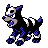 Houndour shiny sprite in Polished Crystal