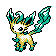 Leafeon shiny sprite in Polished Crystal