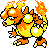 Magmar shiny sprite in Polished Crystal