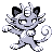 Alolan Meowth front sprite in Polished Crystal