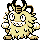 Galarian Meowth shiny sprite in Polished Crystal