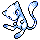 Mew shiny sprite in Polished Crystal