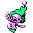 Mime Jr. shiny sprite in Polished Crystal