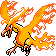 Galarian Moltres shiny sprite in Polished Crystal
