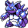 Nidoking shiny sprite in Polished Crystal
