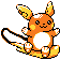 Alolan Raichu front sprite in Polished Crystal