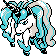 Galarian Rapidash shiny sprite in Polished Crystal