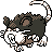Alolan Raticate front sprite in Polished Crystal