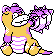 Galarian Slowbro shiny sprite in Polished Crystal