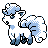 Alolan Vulpix front sprite in Polished Crystal