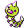 Weedle shiny sprite in Polished Crystal