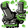 Galarian Weezing front sprite in Polished Crystal