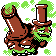 Galarian Weezing shiny sprite in Polished Crystal